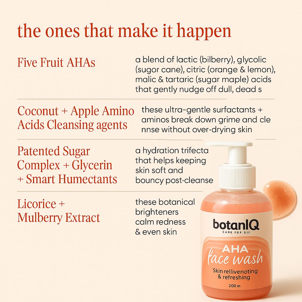 AHA face wash