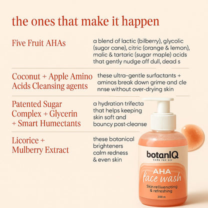 AHA face wash